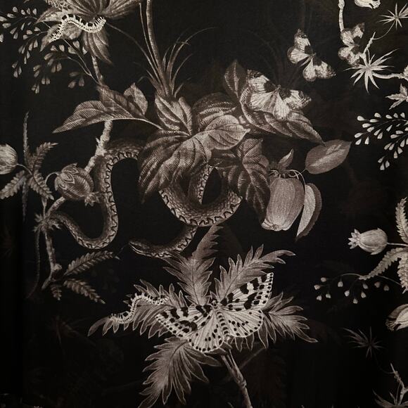 All Saints Tage Evolution Wrap Dress UK Medium US 6/8 Silk Butterfly Flower - Picture 9 of 11